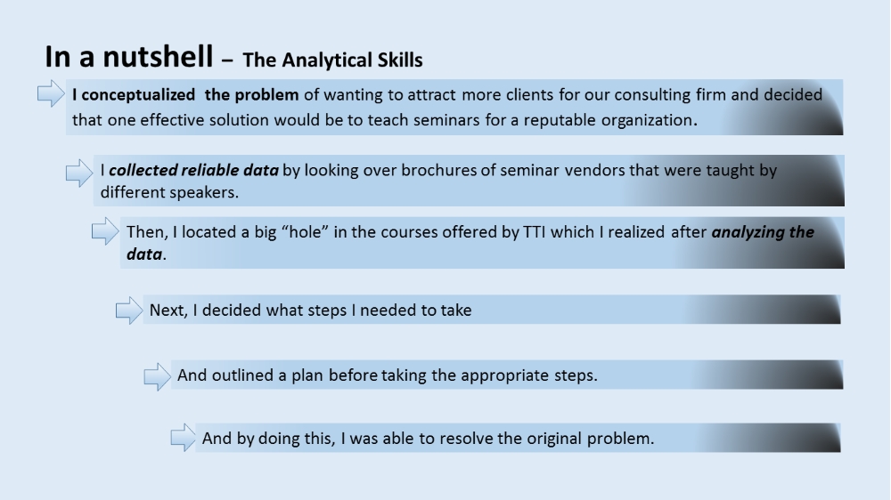 what is an analytical skill