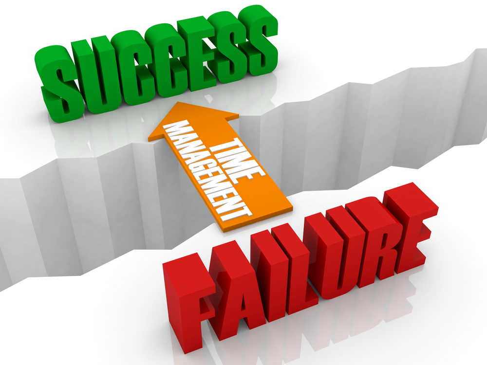 Time management is a bridge from failure to success